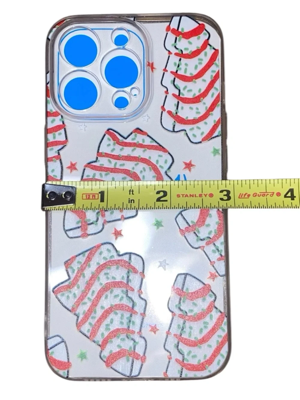NEW IPHONE 13 PRO PHONE CASE -Little Debbies Christmas Snack Cakes Pattern